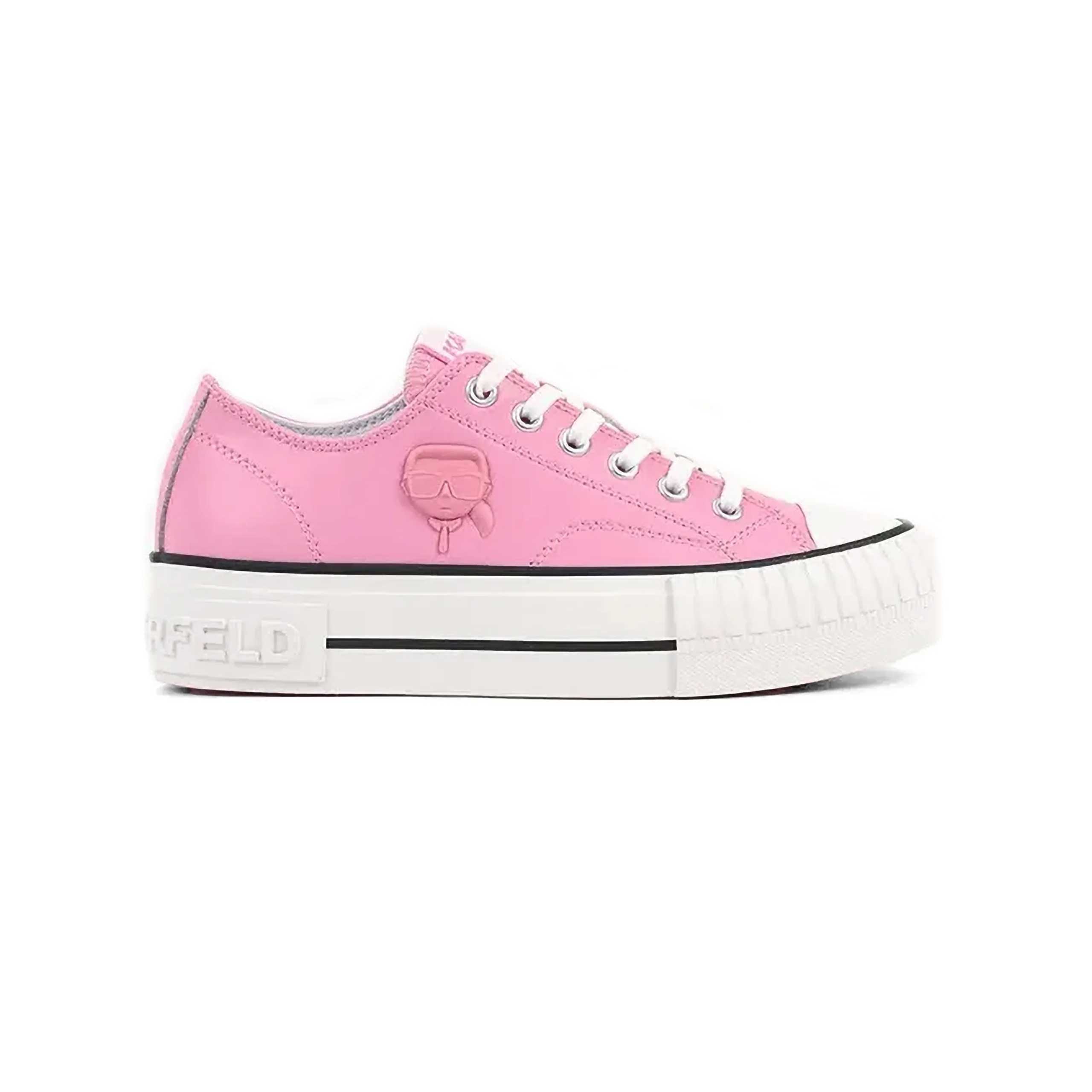 Kampus Max Nft Relief Lo Lthr Sneaker -Pink