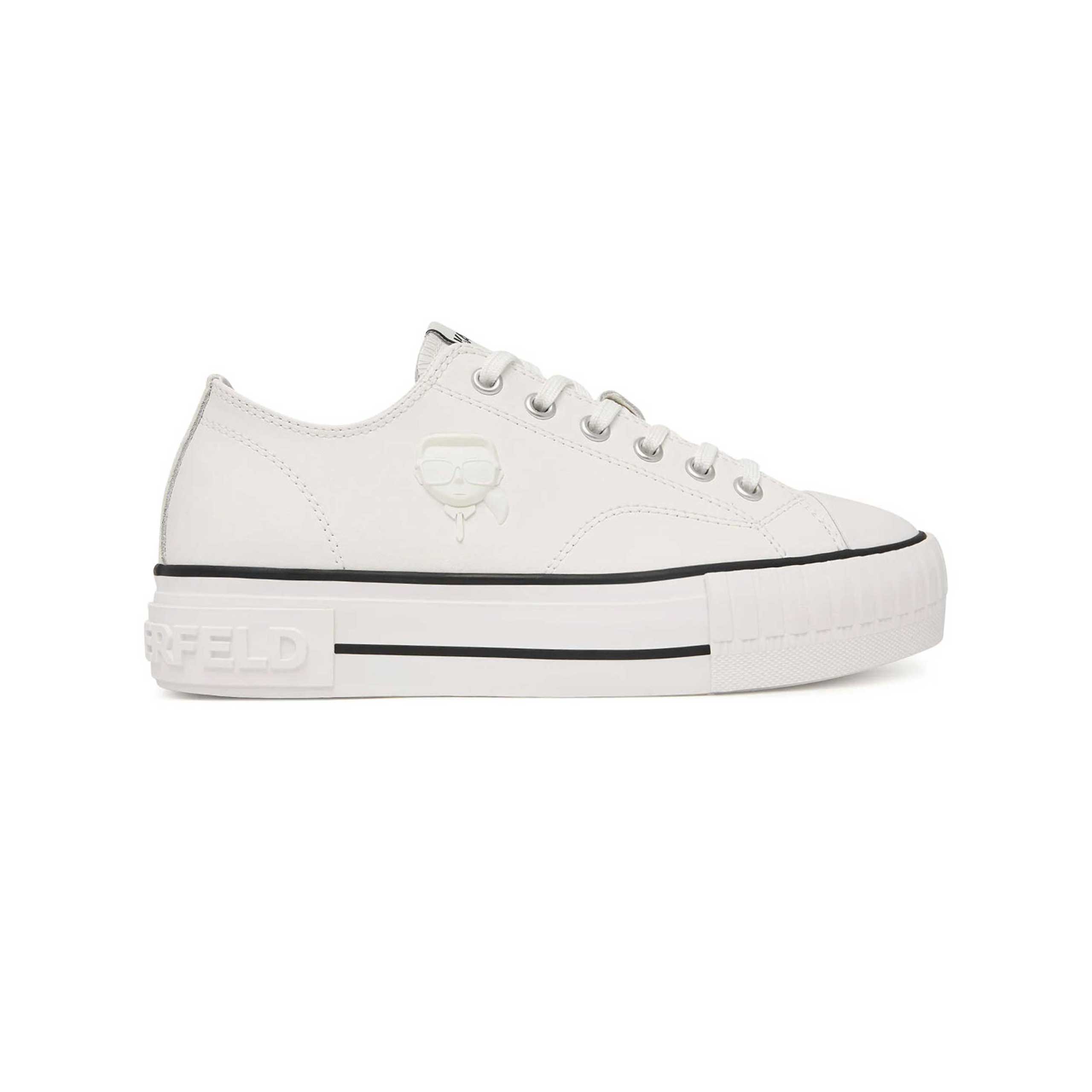 Kampus Max Nft Relief Lo Lthr Sneaker -White